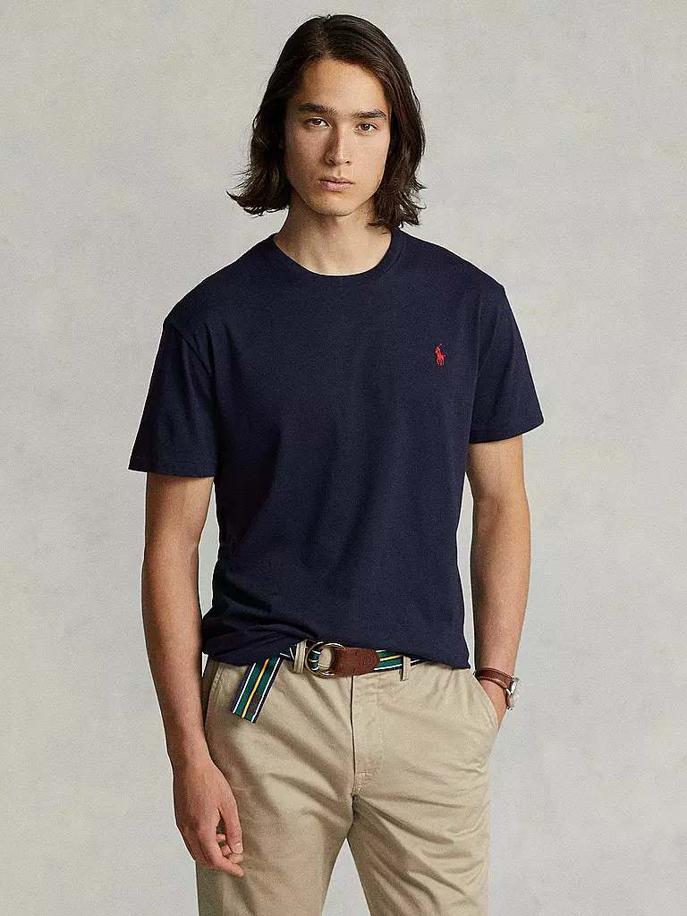 POLO RALPH LAUREN | T-shirt Custom-Slim-Fit | Blu scuro