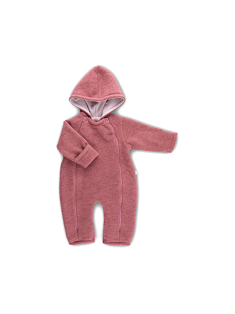 Tutina in pile di lana per neonati rosa 62-68