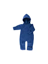 POPOLINI | Baby Wollfleece Overall | Blu scuro