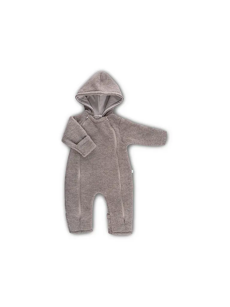 POPOLINI | Tutina in pile di lana per neonato | Beige