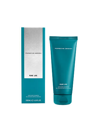 PORSCHE DESIGN | PURE LIFE Shampoo per capelli e corpo 200 ml