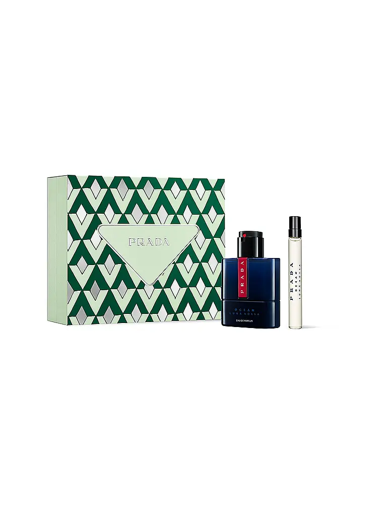 PRADA | Cofanetto Regalo - Luna Rossa Ocean Parfum Eau de Parfum Set Natalizio 50ml / 10ml | Senza colore
