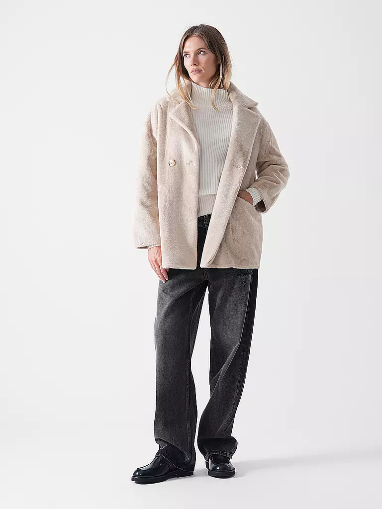 PRIDE TO BE | Giacca in pelliccia sintetica HEDA | Beige
