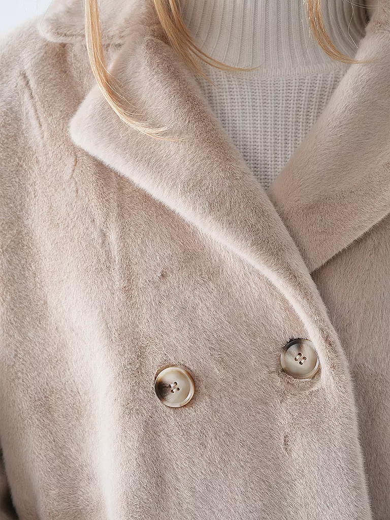 PRIDE TO BE | Giacca in pelliccia sintetica HEDA | Beige