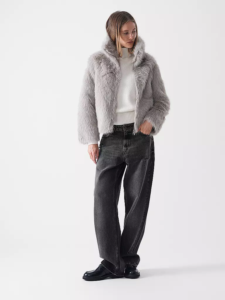 PRIDE TO BE | Giacca in pelliccia sintetica NEW XANA FAKE TOSCANA | Grigio