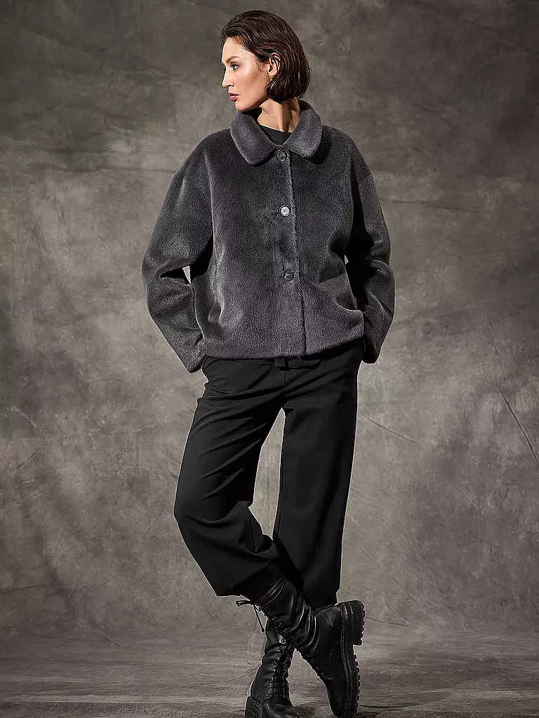 PRIDE TO BE | Jacke in Felloptik DARIA | Grigio