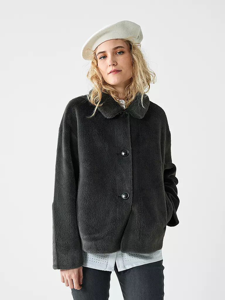 PRIDE TO BE | Jacke in Felloptik DARIA | Grigio