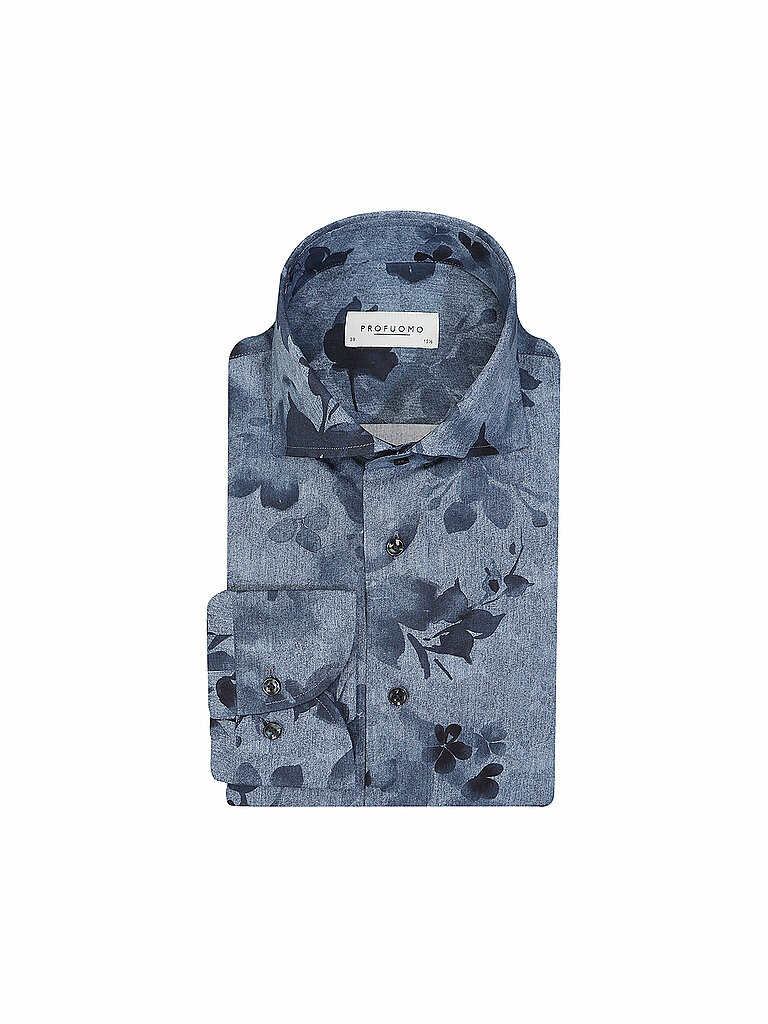 Camicia business slim fit blu 41