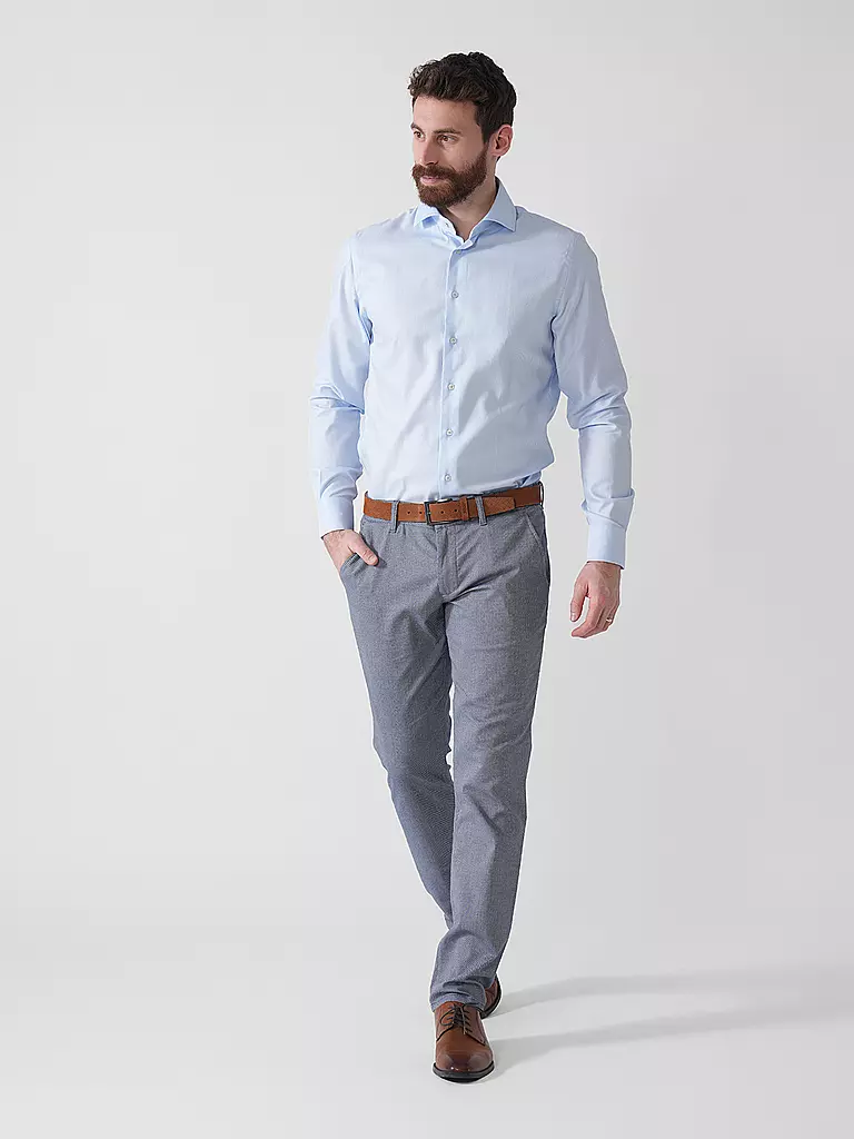 PROFUOMO | Camicia business slim fit | Blu chiaro