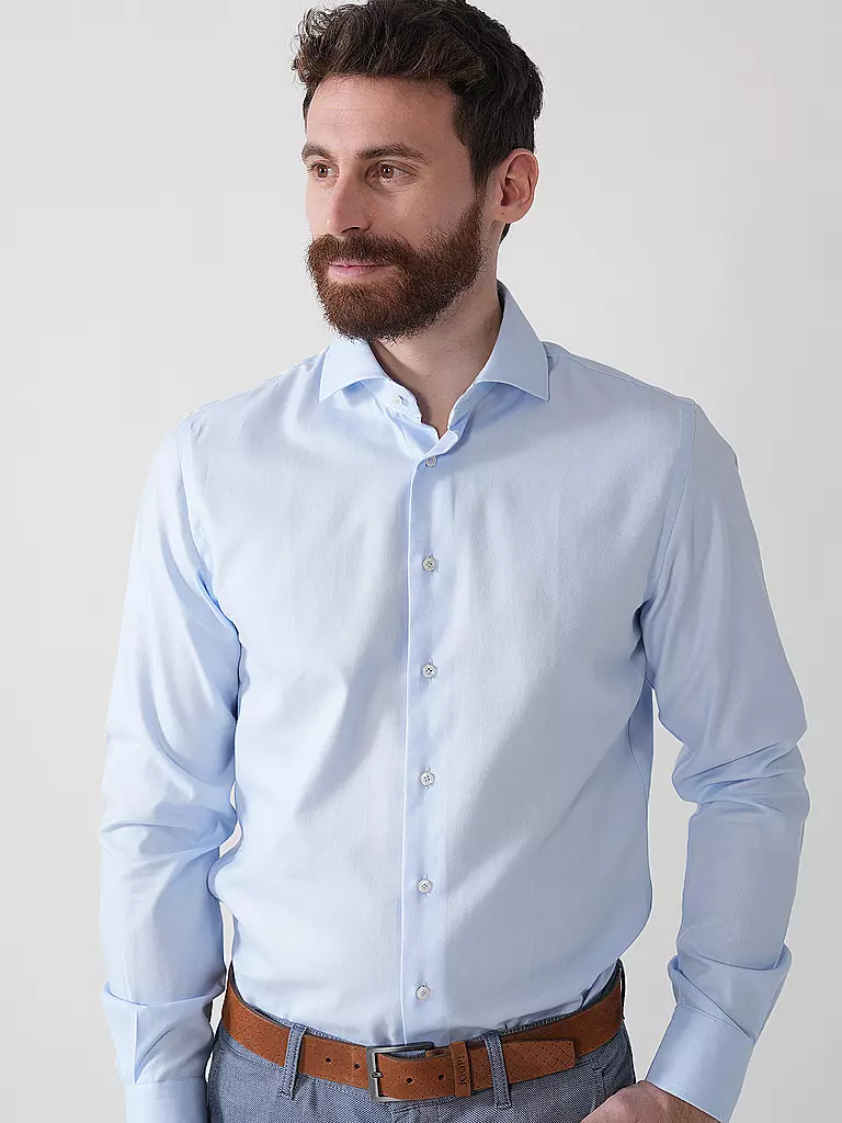 PROFUOMO | Camicia business slim fit | Blu chiaro