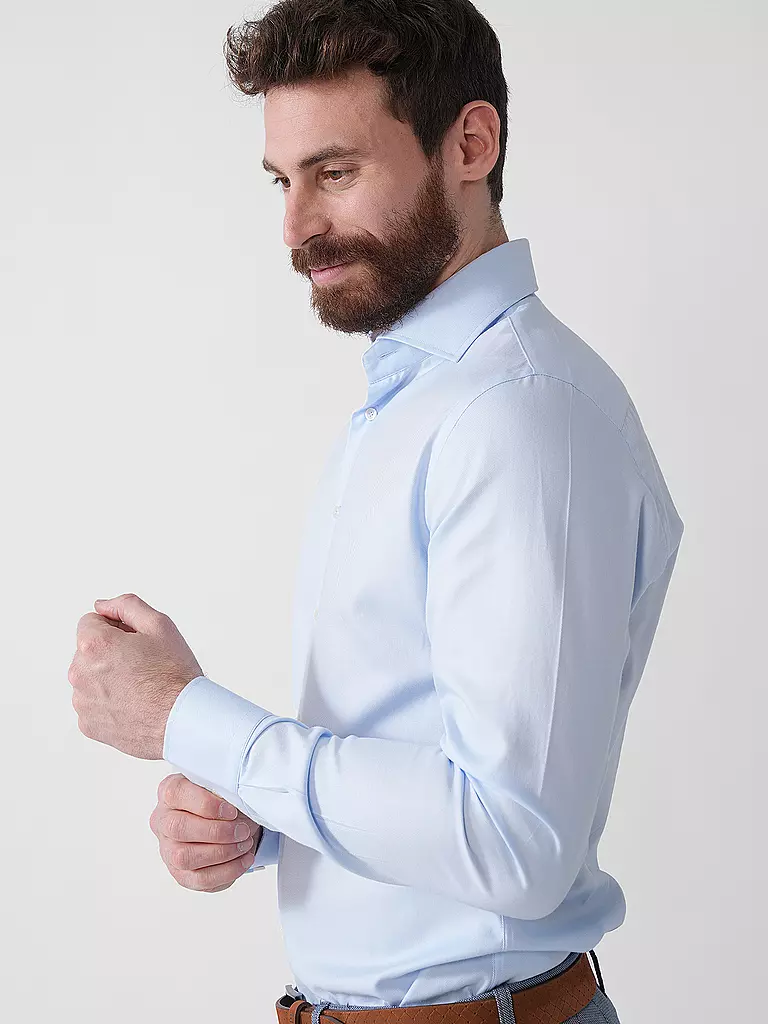 PROFUOMO | Camicia business slim fit | Blu chiaro