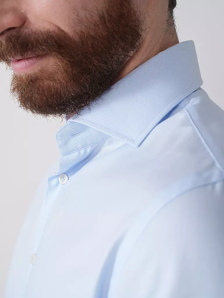 PROFUOMO | Camicia business slim fit | Blu chiaro