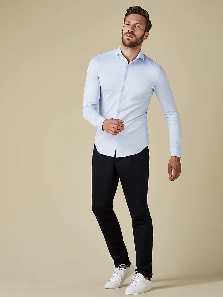 PROFUOMO | Camicia Japanese Knit | Blu chiaro