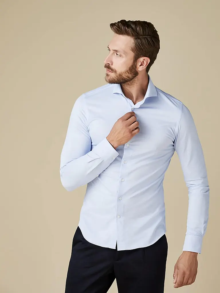 PROFUOMO | Camicia Japanese Knit | Blu chiaro