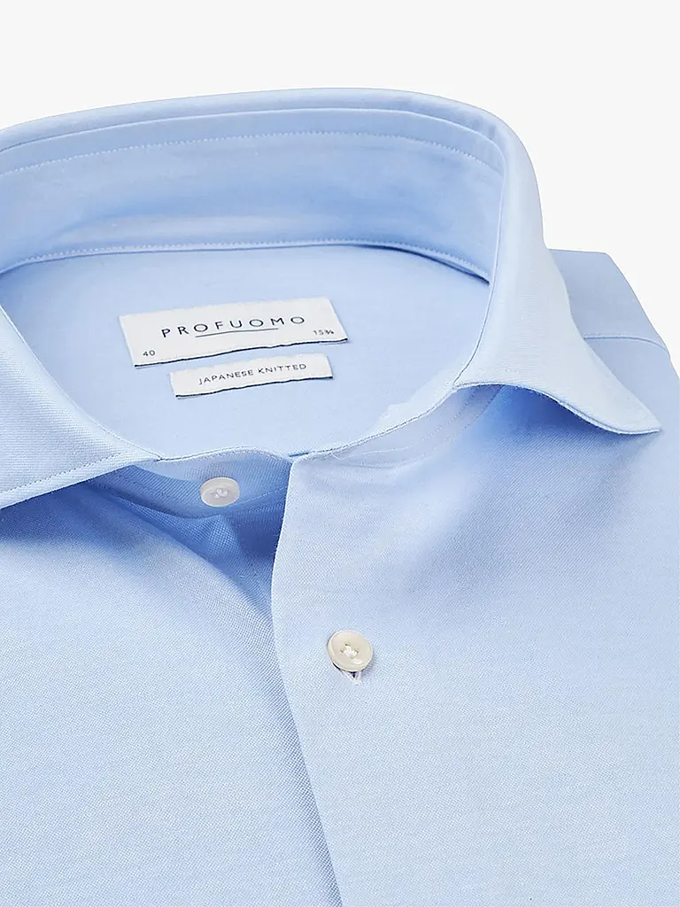 PROFUOMO | Camicia Japanese Knit | Blu chiaro
