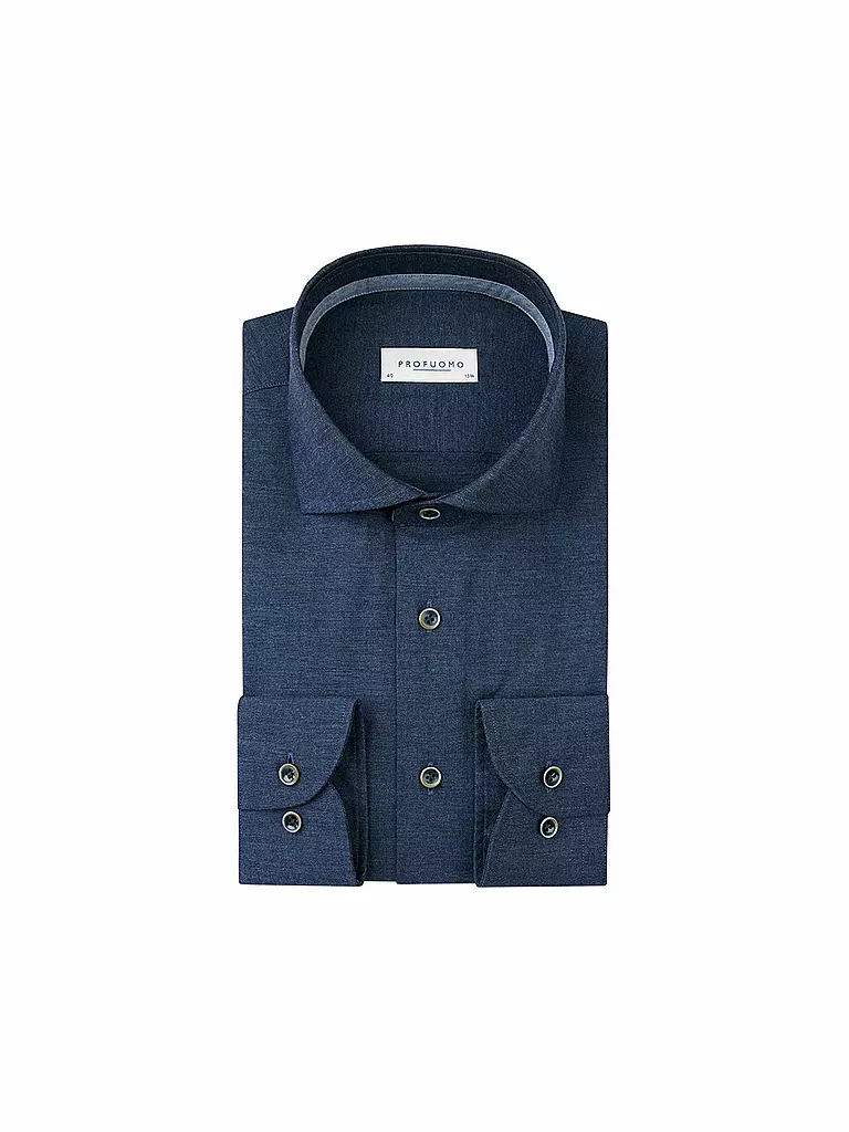 PROFUOMO | Camicia Slim Fit | Blu scuro