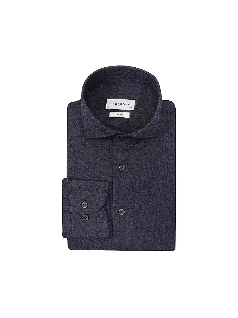 PROFUOMO | Camicia Slim Fit | Blu scuro