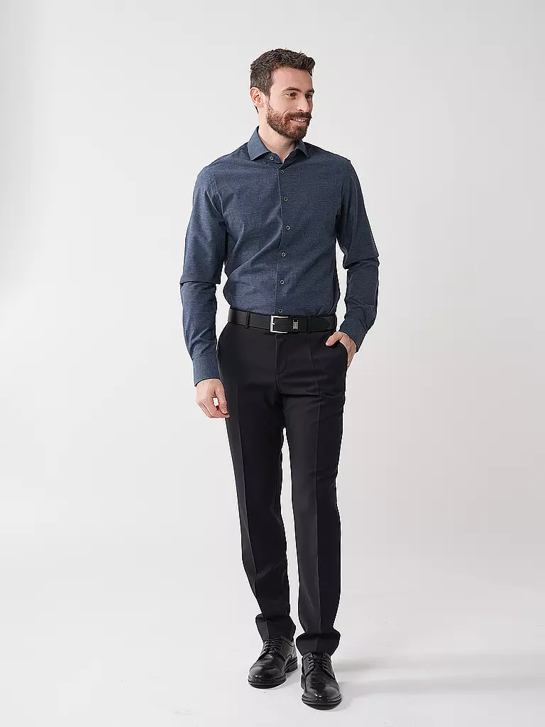 PROFUOMO | Camicia Slim Fit | Blu scuro