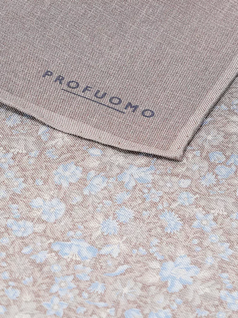 PROFUOMO | Fazzoletto da taschino in seta | Marrone