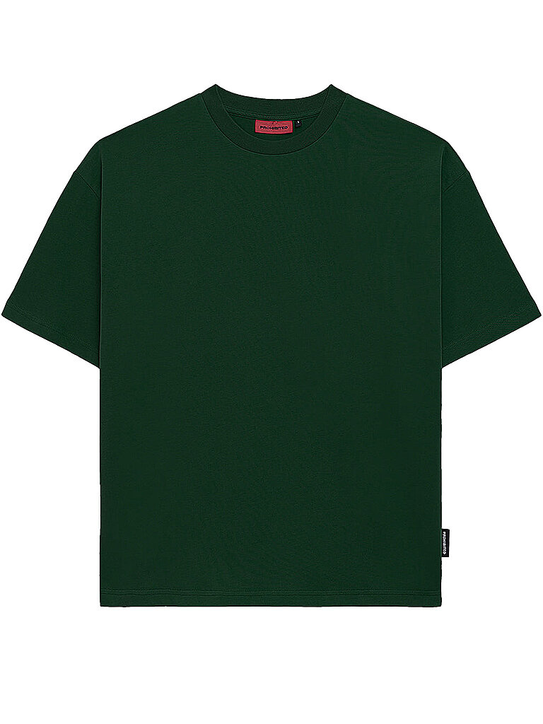 T-shirt vestibilità oversize verde scuro XXL