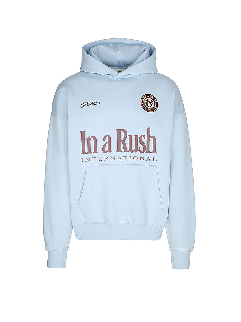 Felpa con cappuccio - Hoodie azzurro XL