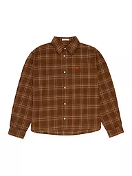 PROHIBITED | Camicia di flanella regular fit TIMBERER | Marrone