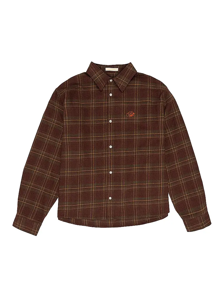 PROHIBITED | Camicia di flanella regular fit TIMBERER | Rosso scuro