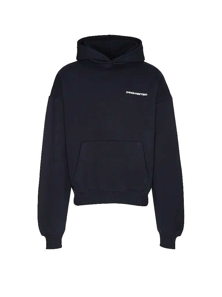 PROHIBITED | Felpa con cappuccio - Hoodie | Blu scuro
