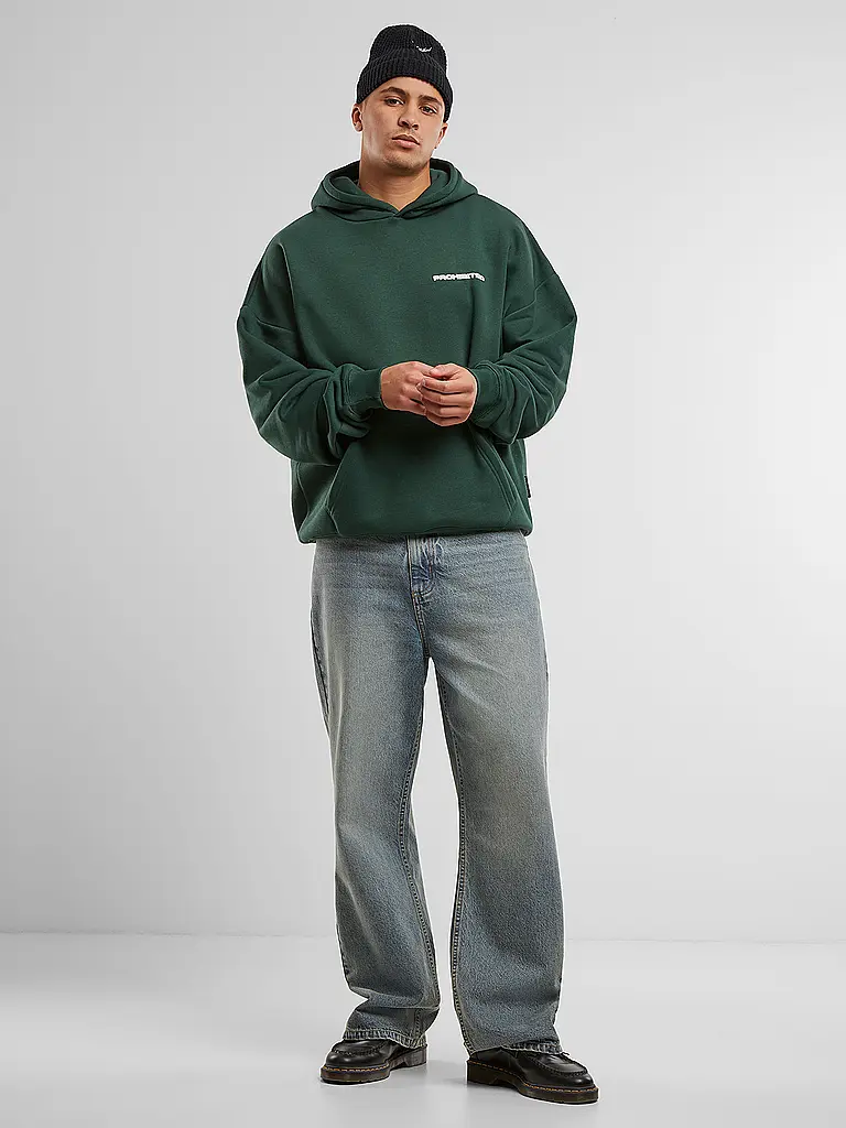 PROHIBITED | Felpa con cappuccio - Hoodie | Verde scuro