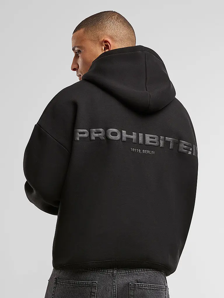 PROHIBITED | Felpa con cappuccio - Hoodie | Nero