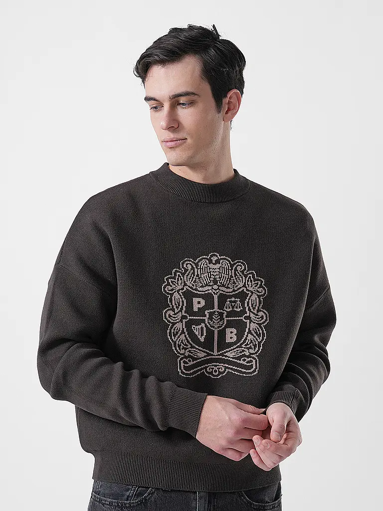 PROHIBITED | Nome prodotto: Pullover EMBLEM KNIT | Marrone