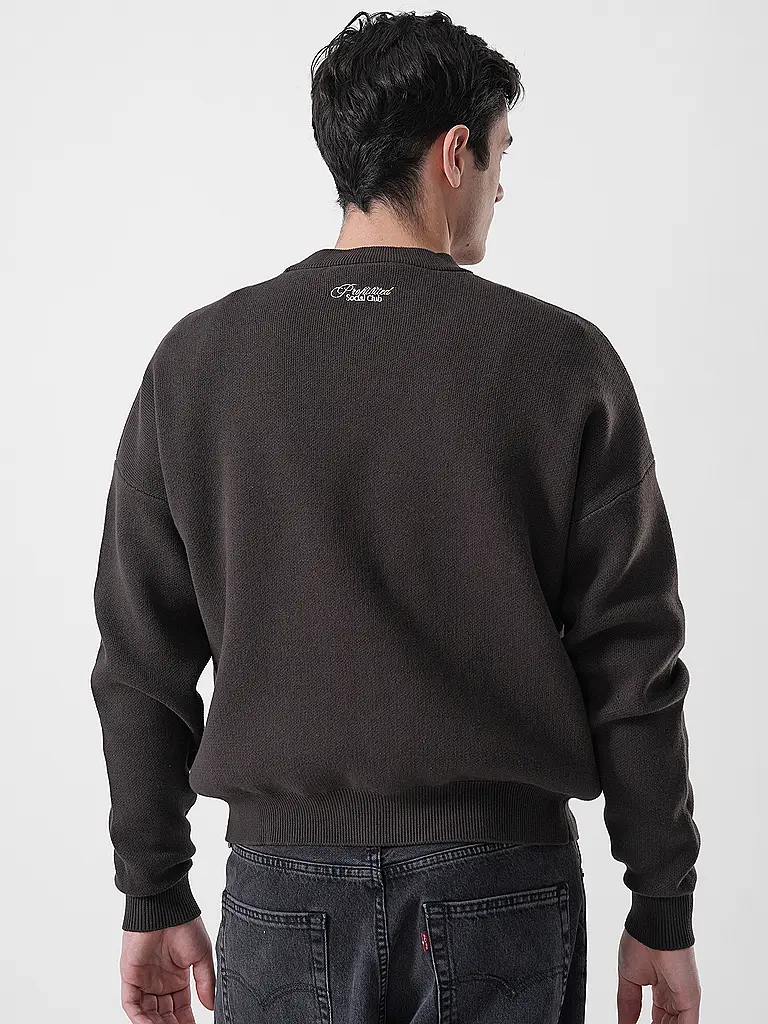 PROHIBITED | Nome prodotto: Pullover EMBLEM KNIT | Marrone