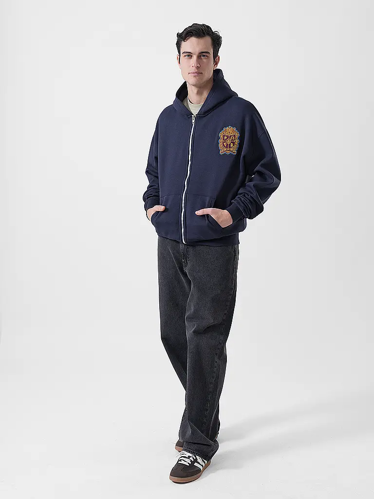 PROHIBITED | Nome prodotto: Sweatjacke EMBLEM PATCH | Blu scuro
