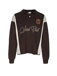 PROHIBITED | Polo-Pullover EMBLEM CONTRAST CLUBHOUSE | Marrone