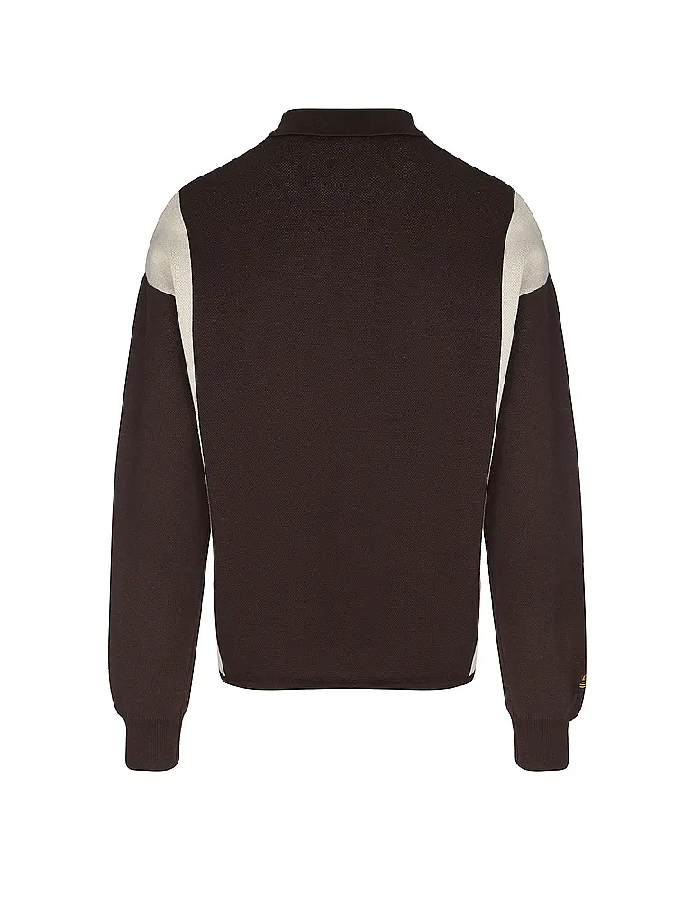 PROHIBITED | Polo-Pullover EMBLEM CONTRAST CLUBHOUSE | Marrone