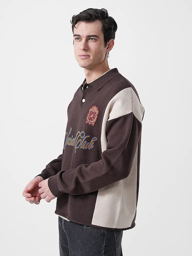 PROHIBITED | Polo-Pullover EMBLEM CONTRAST CLUBHOUSE | 