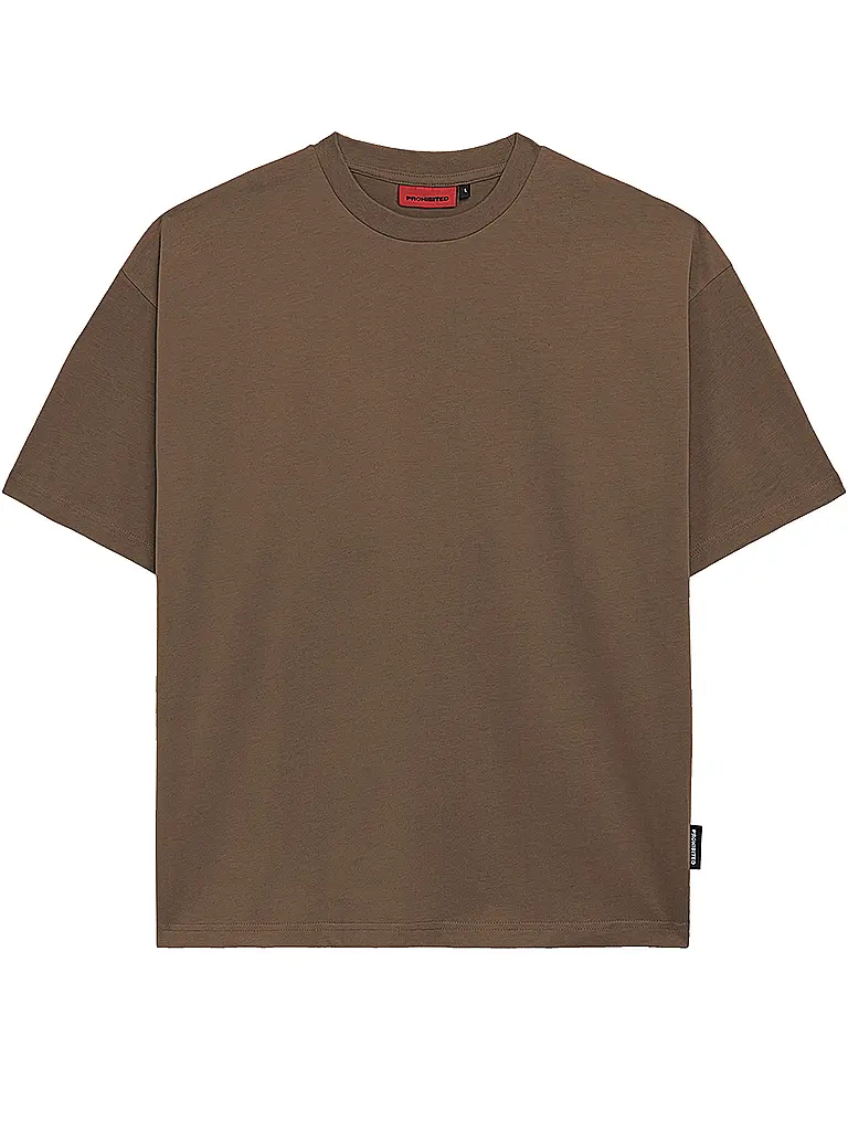 PROHIBITED | T-shirt vestibilità oversize | Marrone