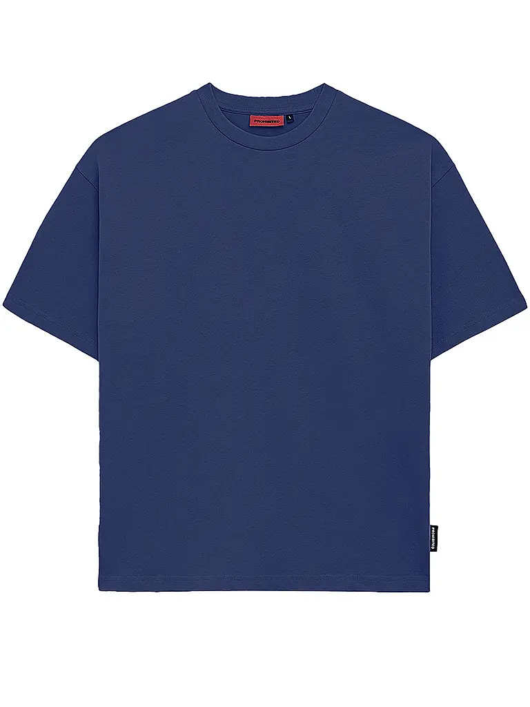 PROHIBITED | T-shirt vestibilità oversize | Blu scuro
