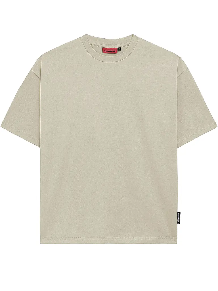 PROHIBITED | T-shirt vestibilità oversize | Beige