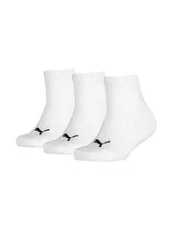 PUMA | Calzini sneakers da ragazzo Quarter confezione da 3 bianco | Bianco