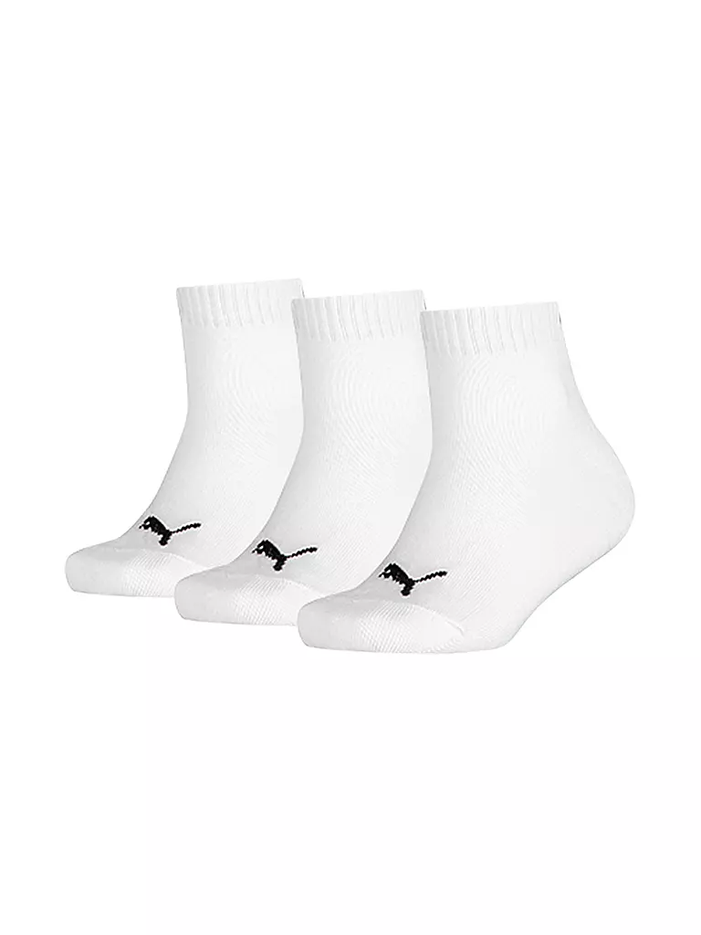 PUMA | Calzini sneakers da ragazzo Quarter confezione da 3 bianco | Bianco