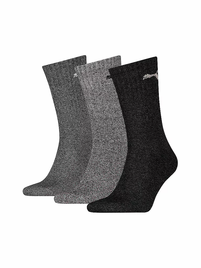 PUMA | Calzini sportivi, confezione da 3, grigio mélange | Grigio