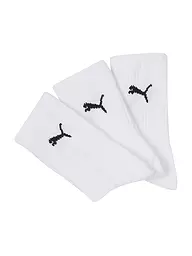 PUMA | Calzini sportivi da bambino, confezione da 3, grigio, bianco, nero | Bianco