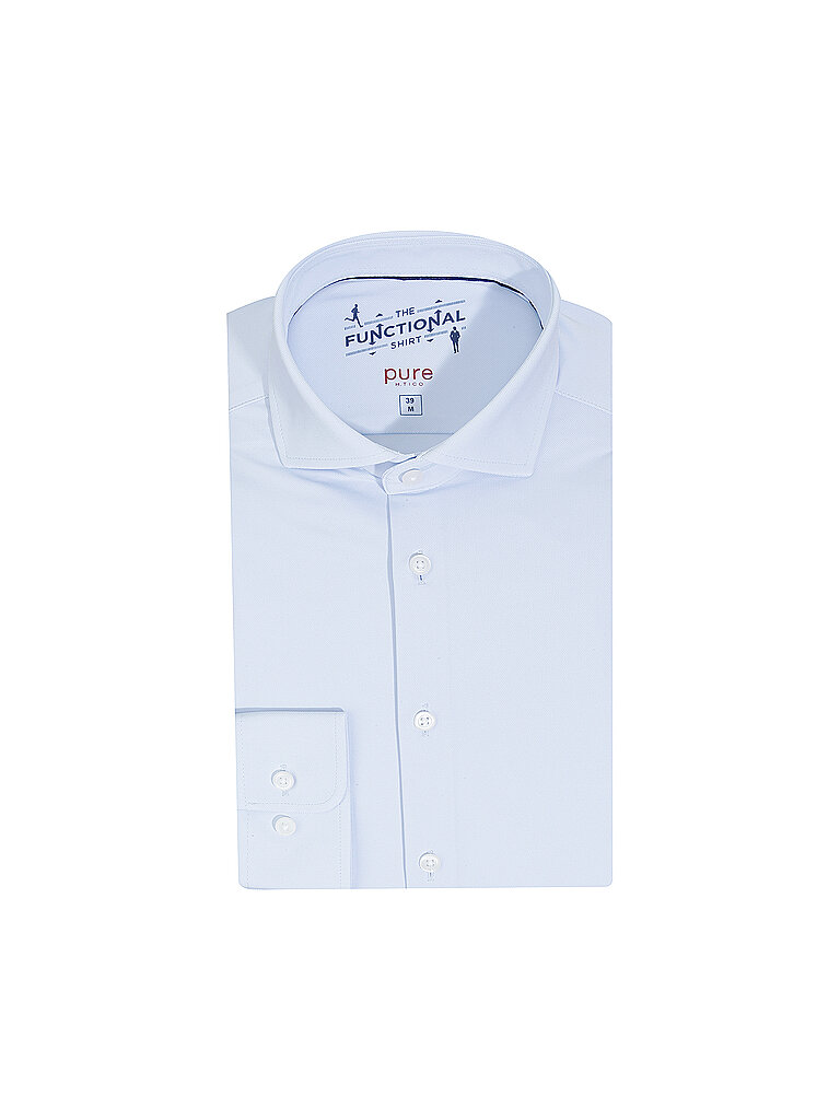Camicia in jersey slim fit blu 40