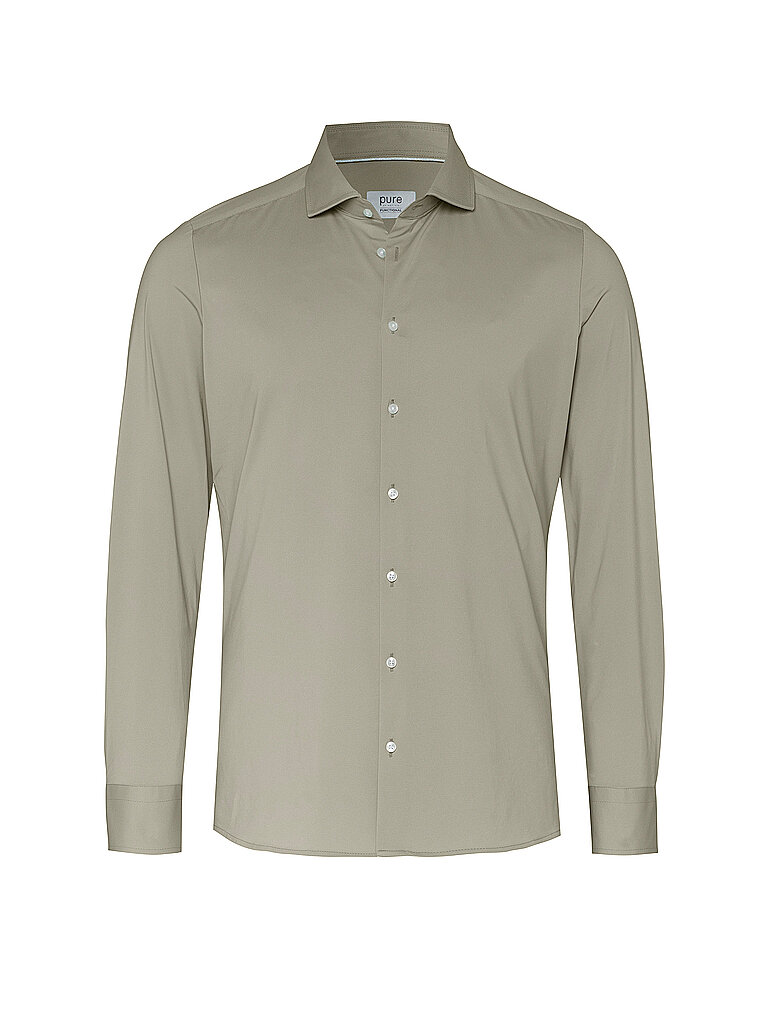 Pure Camicia Slim Fit beige 38