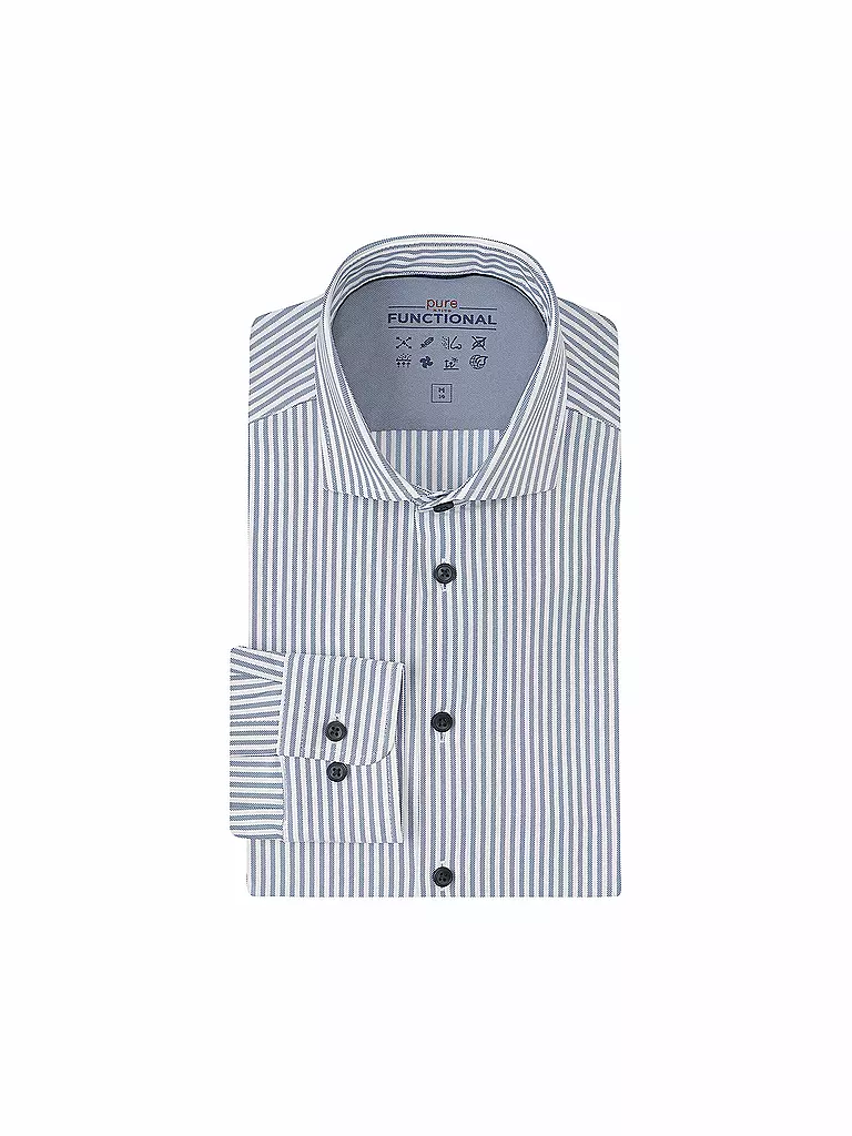 PURE | Business Hemd Slim Fit | Blu