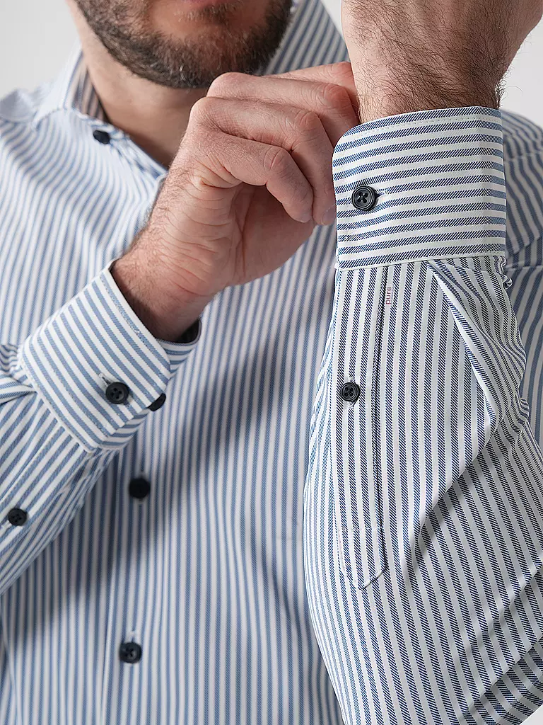 PURE | Business Hemd Slim Fit | Blu