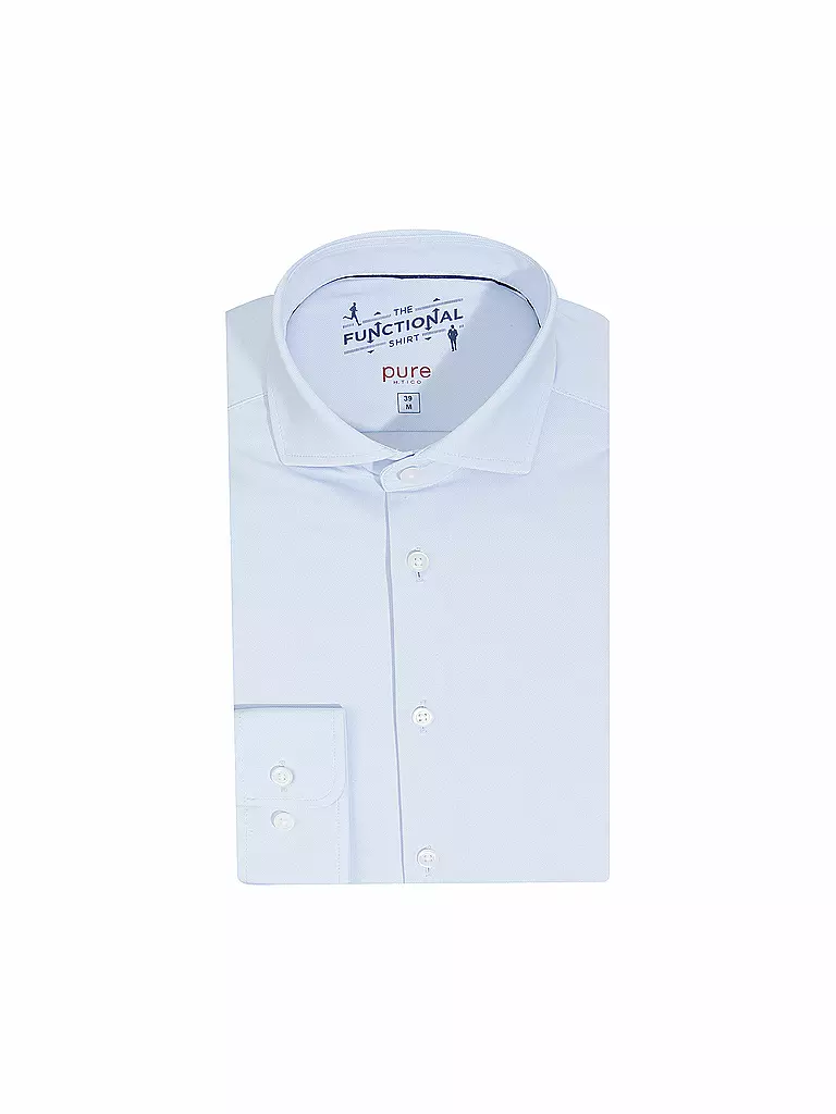 PURE | Camicia in jersey slim fit | Blu