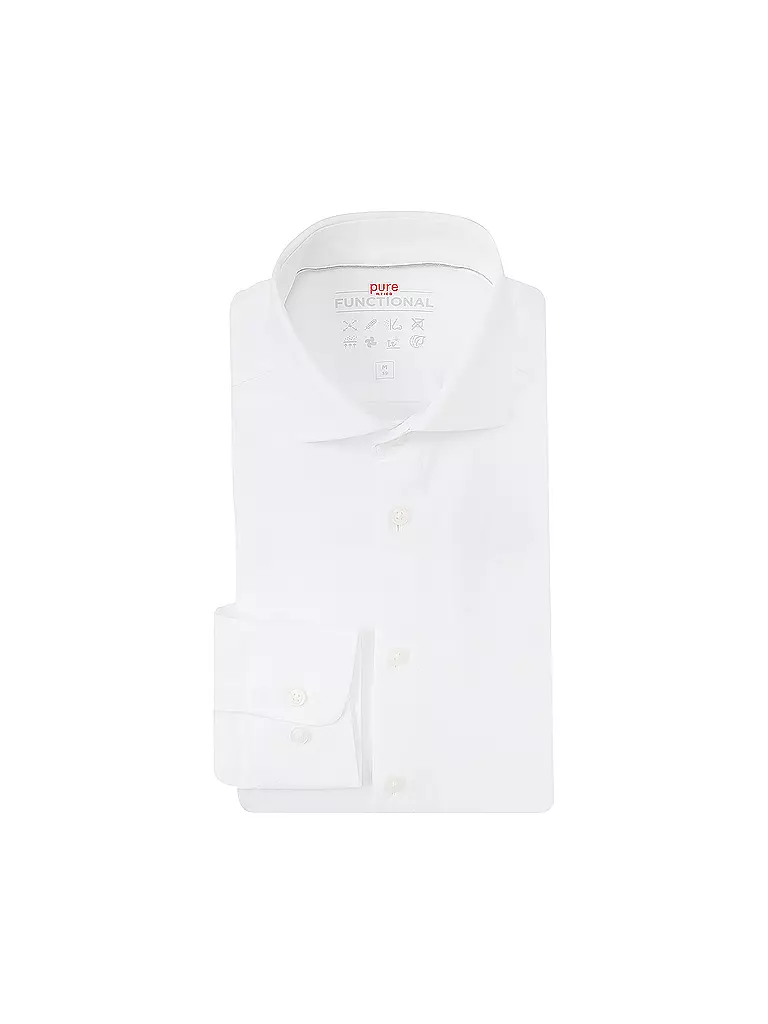 PURE | Camicia in jersey slim fit | Bianco