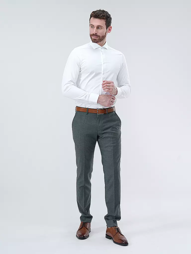 PURE | Camicia in jersey slim fit | Bianco